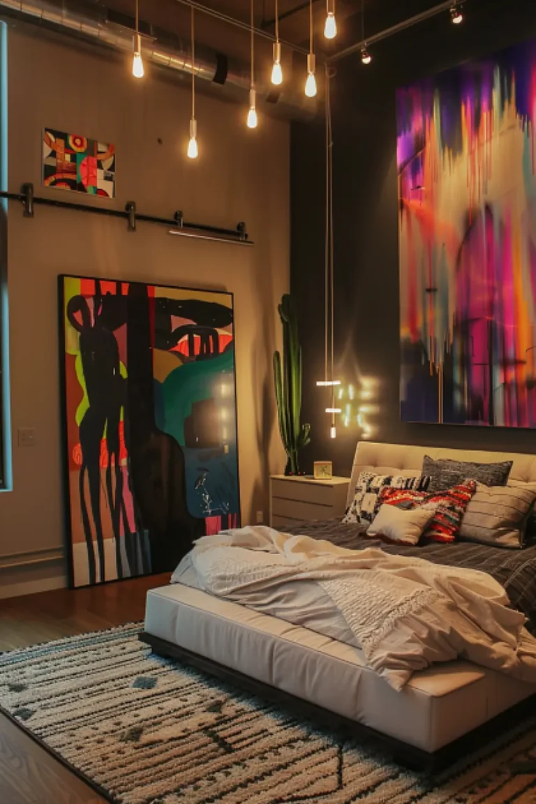25 boho style bedrooms with hanging lights