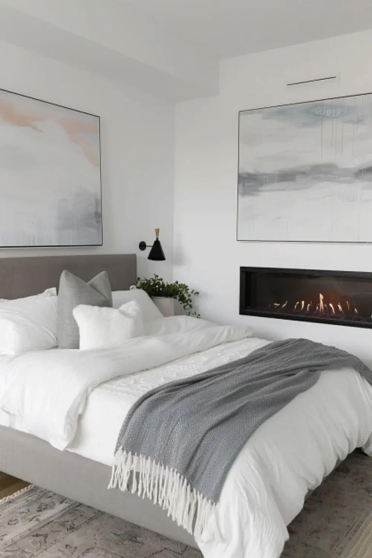 25 Boho Bedroom Style Ideas with a Fireplace That Makes it Super Cozy