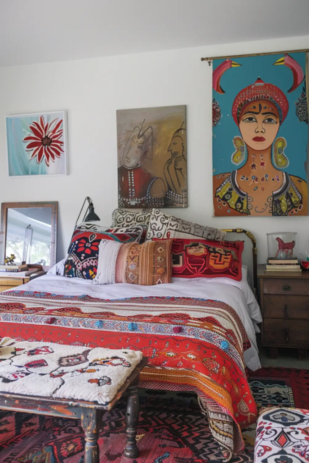 Eclectic boho bedroom